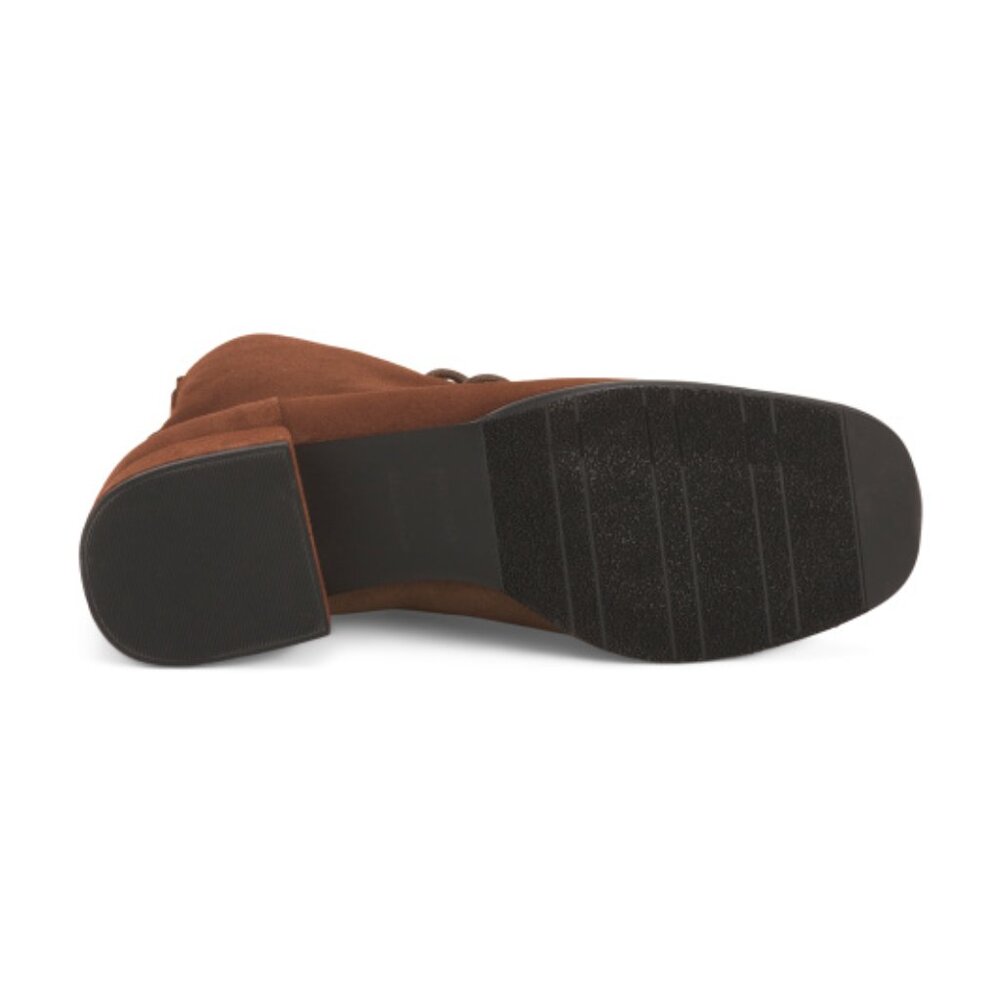 NAGUISA Made In Spain Suede Indus Heeled Booties - Picture 3 of 3